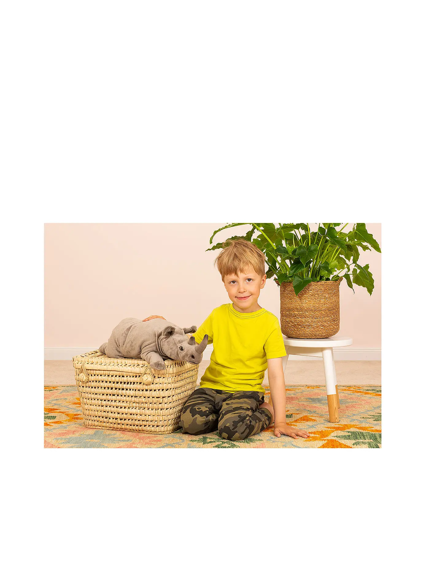 HERMANN TEDDY | Nashorn liegend 45 cm | 